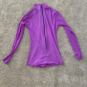 Purple sheer Long Sleeve bodysuit